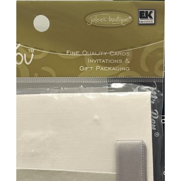 Jolees Boutique Madison Silver Gift Box With Satin Ribbon& Tissue Paper JS050302 - Picture 3 of 4